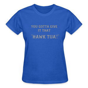 Ladies Hawk Tua Shirt - royal blue