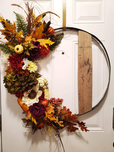 The Bourbon Barrel Ring Wreath