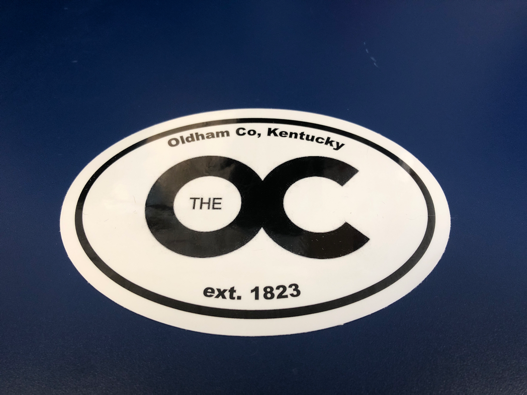 The Oldham County, Ky Car Decal