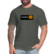 Load image into Gallery viewer, &quot;Bourbon Hub&quot; Jersey T-Shirt by Bella + Canvas - asphalt