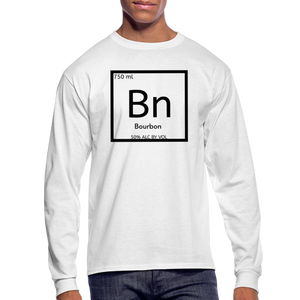 "Bourbon Element"  Long Sleeve Tee - white