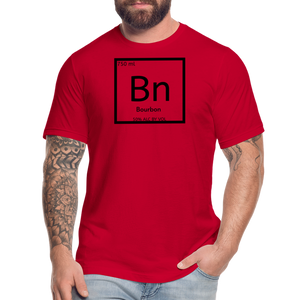 "Bourbon Element" Jersey Tee by Bella + Canvas - red